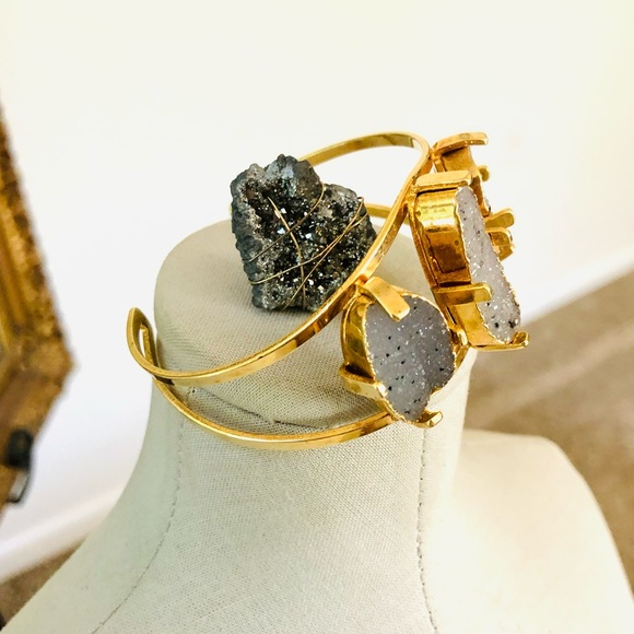 Vintage Druzy Bracelet & Geode Ring - Picture 9 of 15